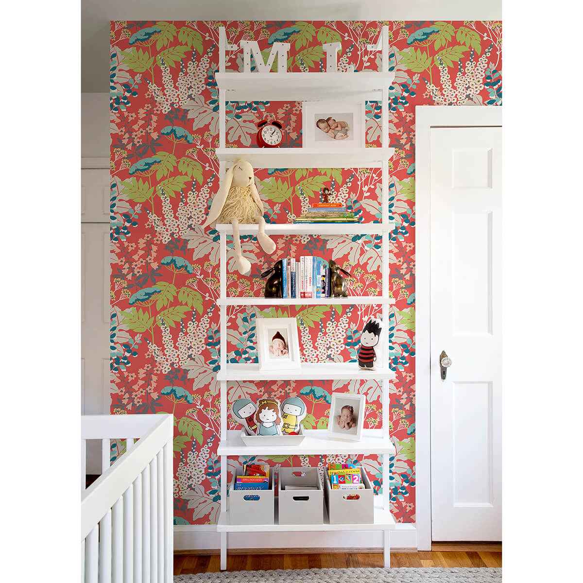 Brie Red Forest Flowers Wallpaper - York Wallcoverings - 2973-90021 - York Wallcoverings Wallpaper