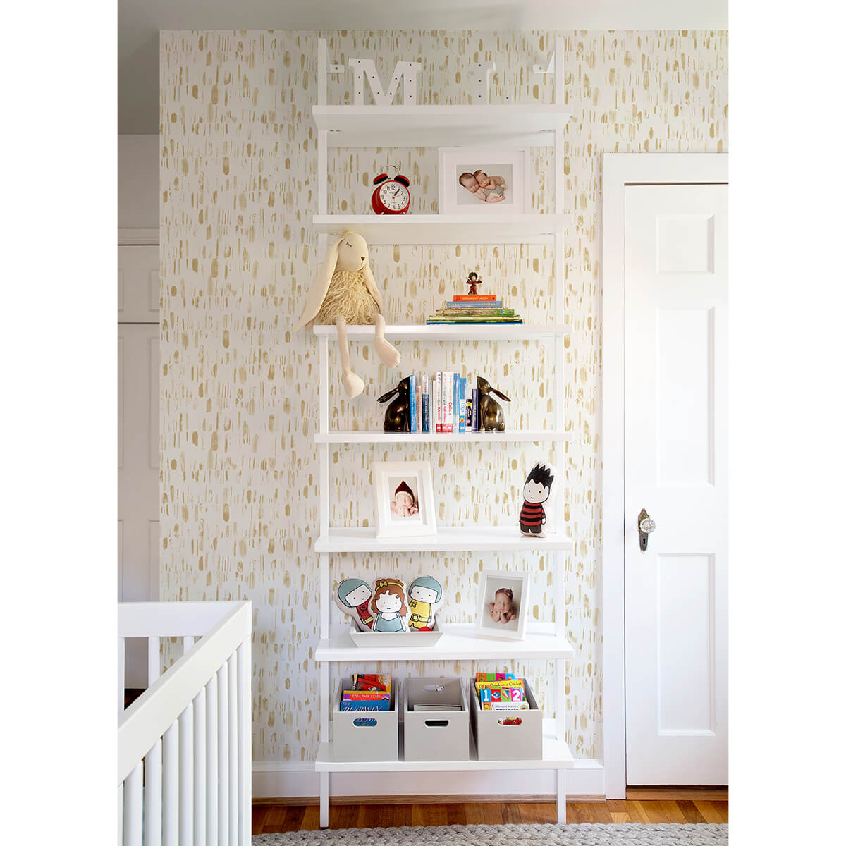 dwell-gold-brushstrokes-wallpaper-york-wallcoverings-2973-90203 - York Wallcoverings Wallpaper