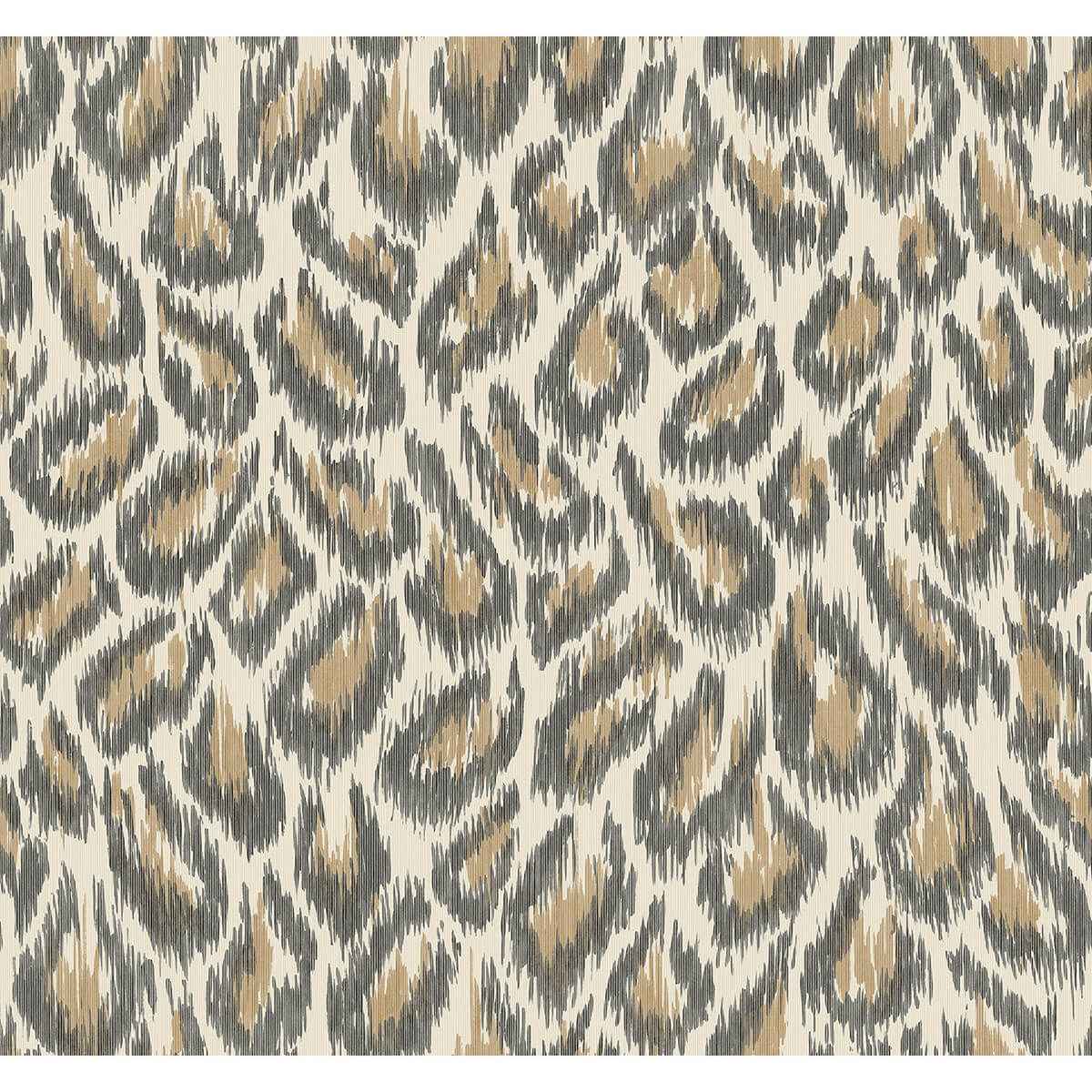 Electra Bronze Leopard Spot String Wallpaper - York Wallcoverings - 2973-90304