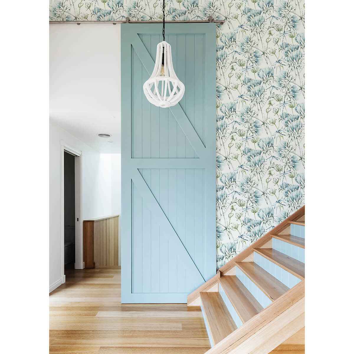 Mariell Teal Dragonfly Wallpaper - York Wallcoverings - 2973-90401 - York Wallcoverings Wallpaper
