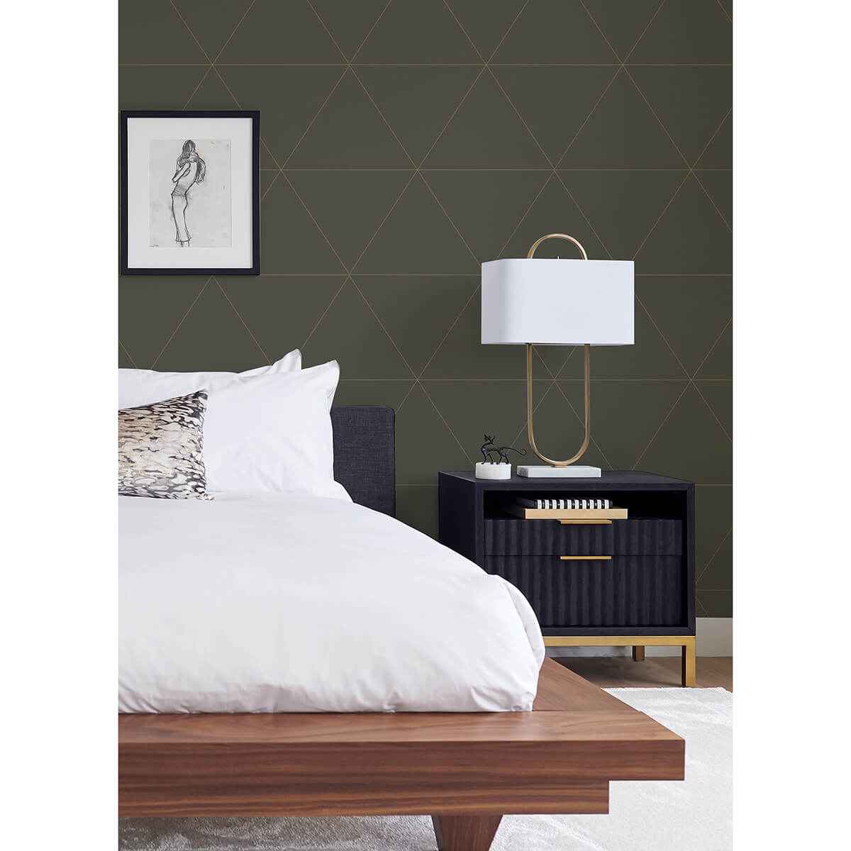 Twilight Grey Geometric Wallpaper - York Wallcoverings - 2973-91002 - York Wallcoverings Wallpaper