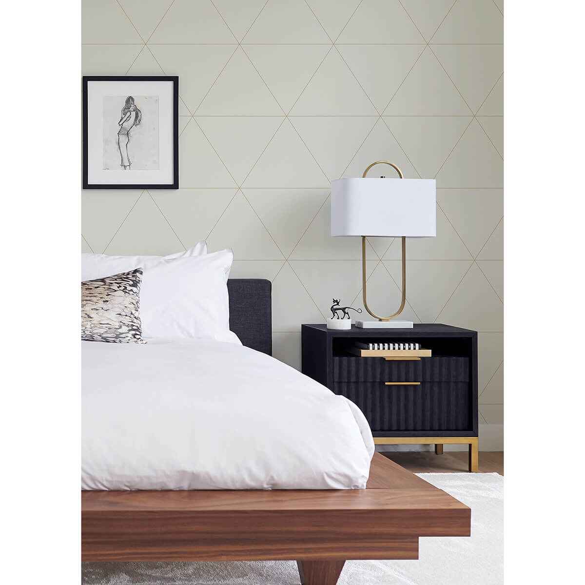 Twilight Bone Geometric Wallpaper - York Wallcoverings - 2973-91019 - York Wallcoverings Wallpaper