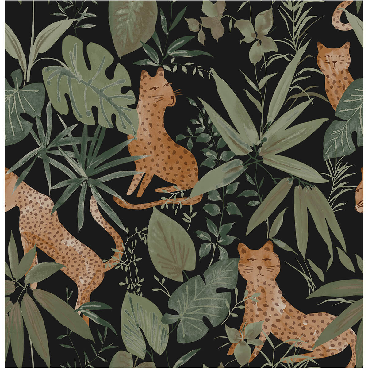 midnight-jhalana-peel-and-stick-wallpaper-york-wallcoverings-nus4320 - York Wallcoverings Wallpaper
