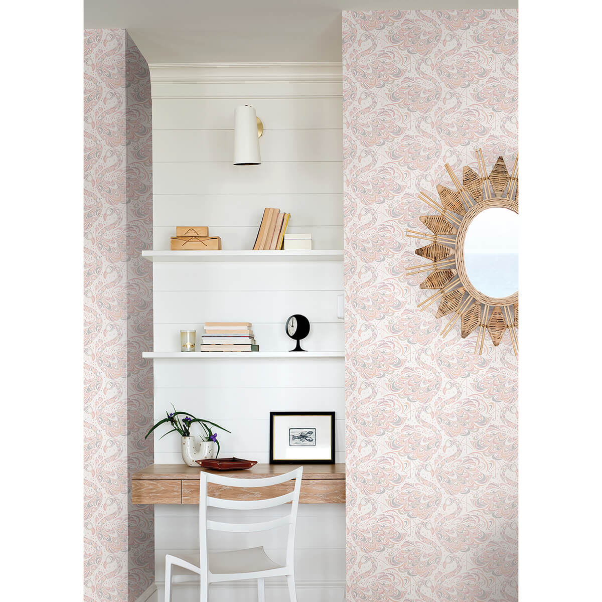 pink-flamingo-peel-and-stick-wallpaper-york-wallcoverings-nus4325 - York Wallcoverings Wallpaper