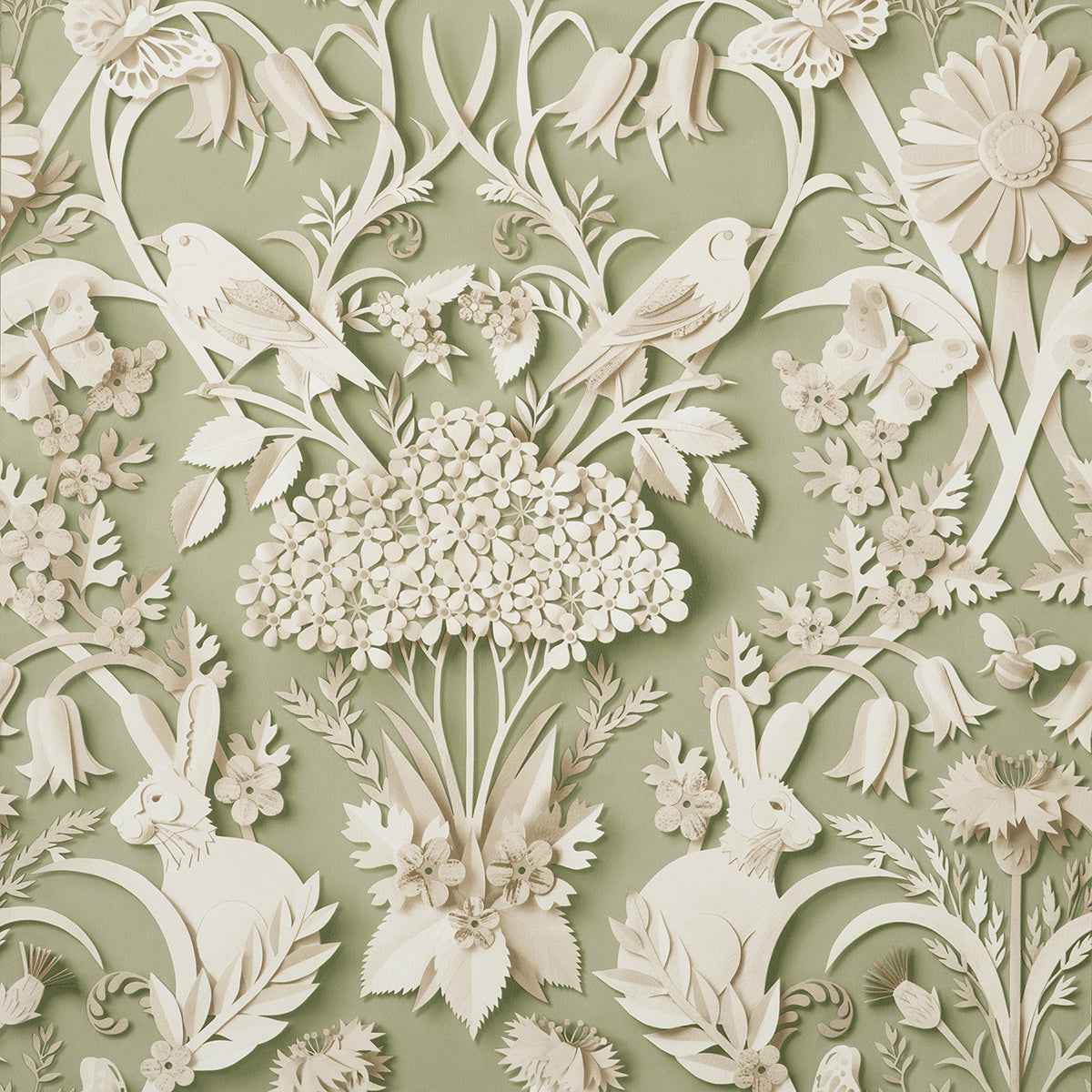 Fae Sage Woodland Wallpaper - York Wallcoverings - FD42951 - York Wallcoverings Wallpaper
