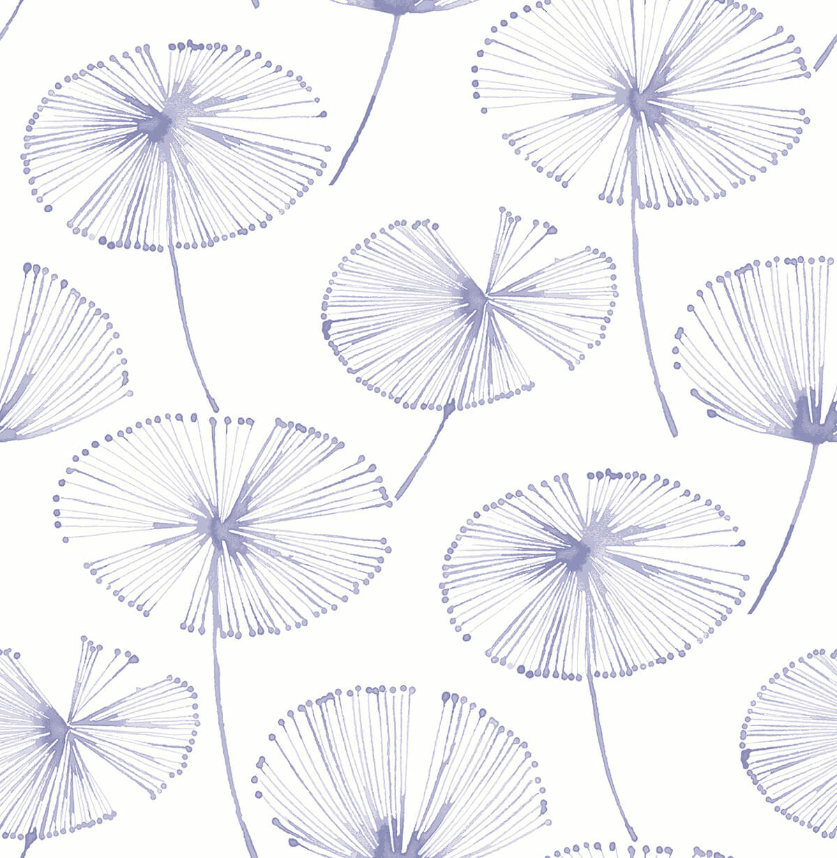 periwinkle-aya-flower-peel-and-stick-wallpaper-york-wallcoverings-nus4625 - York Wallcoverings Wallpaper