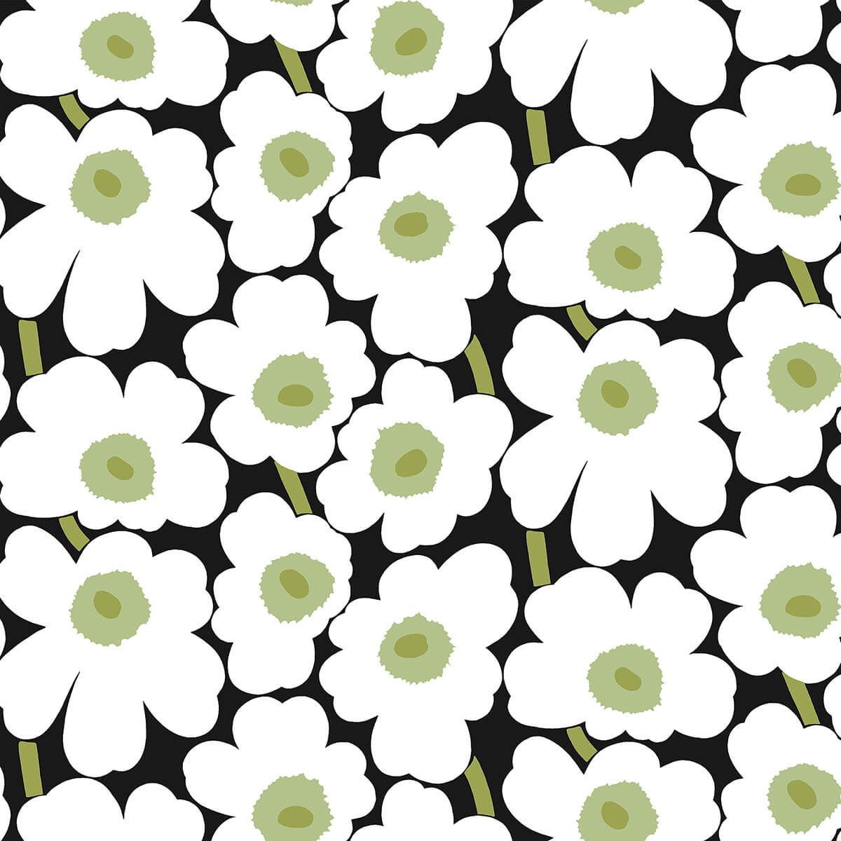 black-pieni-unikko-peel-and-stick-wallpaper-york-wallcoverings-mks4494 - York Wallcoverings Wallpaper
