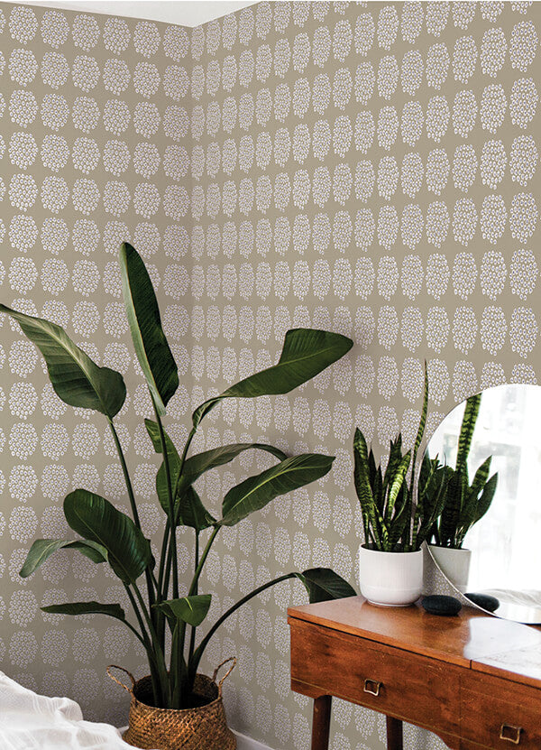 beige-puketti-peel-and-stick-wallpaper-york-wallcoverings-mks4497 - York Wallcoverings Wallpaper