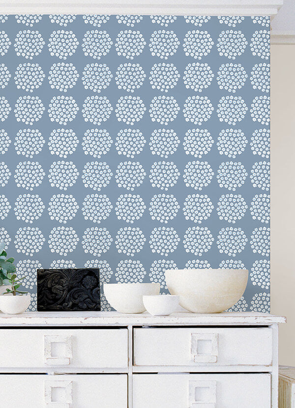 blue-puketti-peel-and-stick-wallpaper-york-wallcoverings-mks4499 - York Wallcoverings Wallpaper