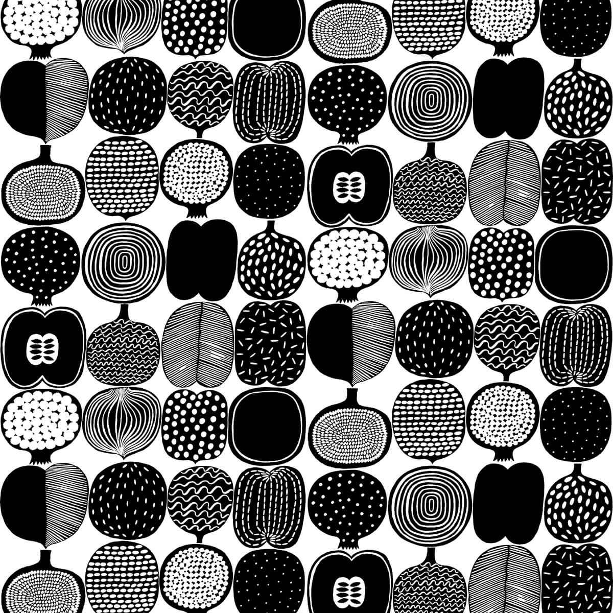 Black and White Kompotti Peel and Stick Wallpaper - York Wallcoverings - MKS4501