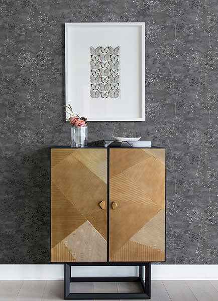Arian Sterling Abstract Wallpaper - York Wallcoverings - 2976-86431
