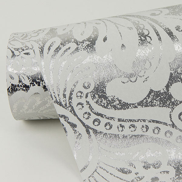 artemis-platinum-damask-wallpaper-york-wallcoverings-2976-86444 - York Wallcoverings Wallpaper