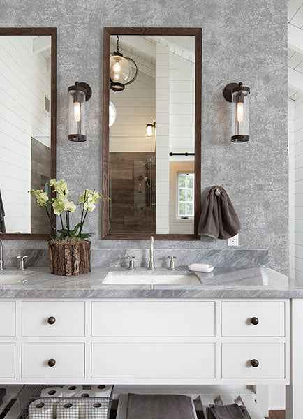 Kelui Charcoal Stucco Wallpaper - York Wallcoverings - 2976-86549 - York Wallcoverings Wallpaper
