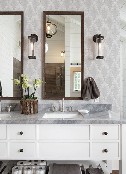 bakal-pearl-art-deco-ogee-wallpaper-york-wallcoverings-2976-86555 - York Wallpaper Wallpaper