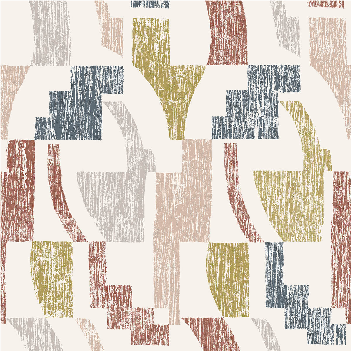 warm-multi-lenny-geometric-peel-and-stick-wallpaper-york-wallcoverings-nus4632 - York Wallcoverings Wallpaper