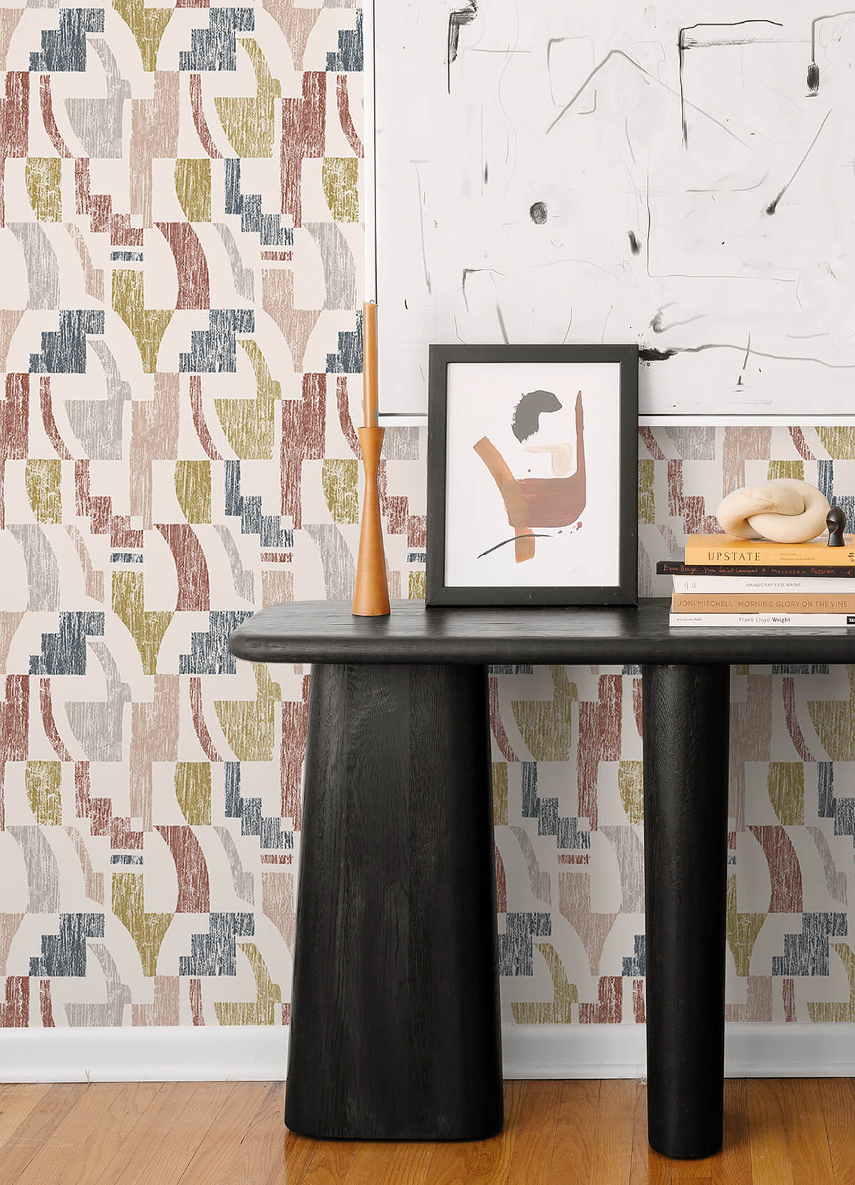 warm-multi-lenny-geometric-peel-and-stick-wallpaper-york-wallcoverings-nus4632 - York Wallcoverings Wallpaper