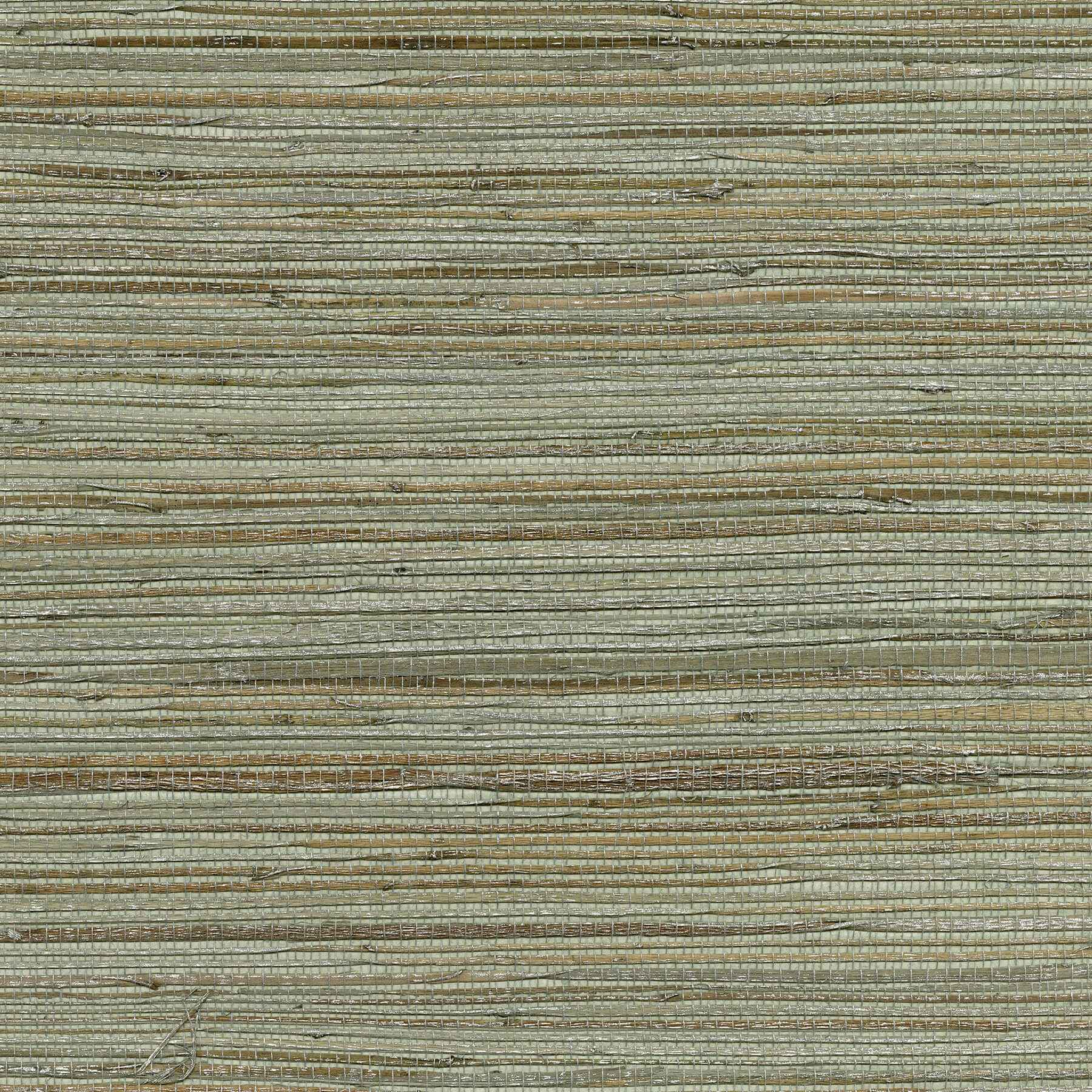 Shandong Sea Green Green Grasscloth Wallpaper - York Wallcoverings - 2923-80070