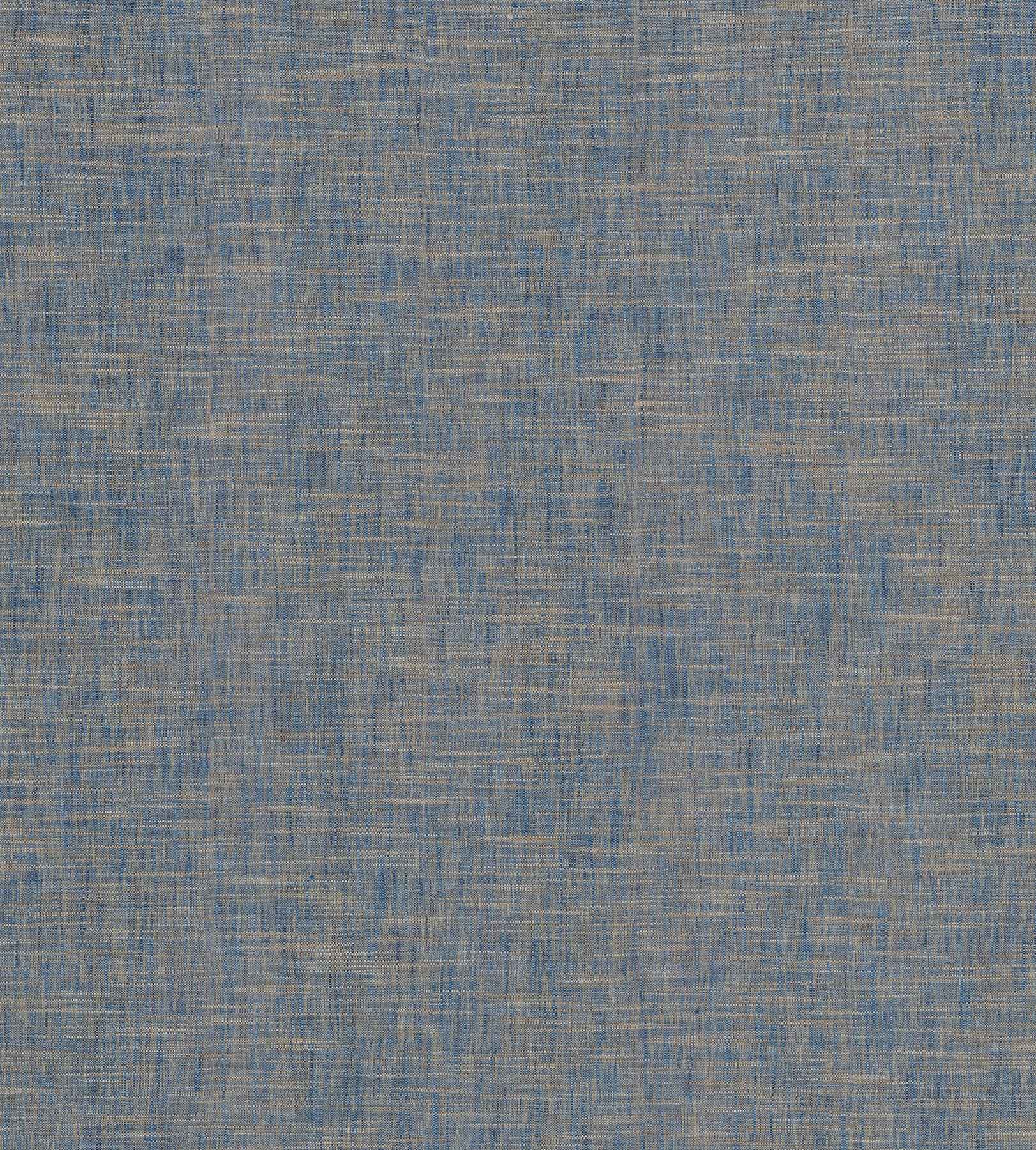 Genji Blue Woven Wallpaper - York Wallcoverings - 2923-88027