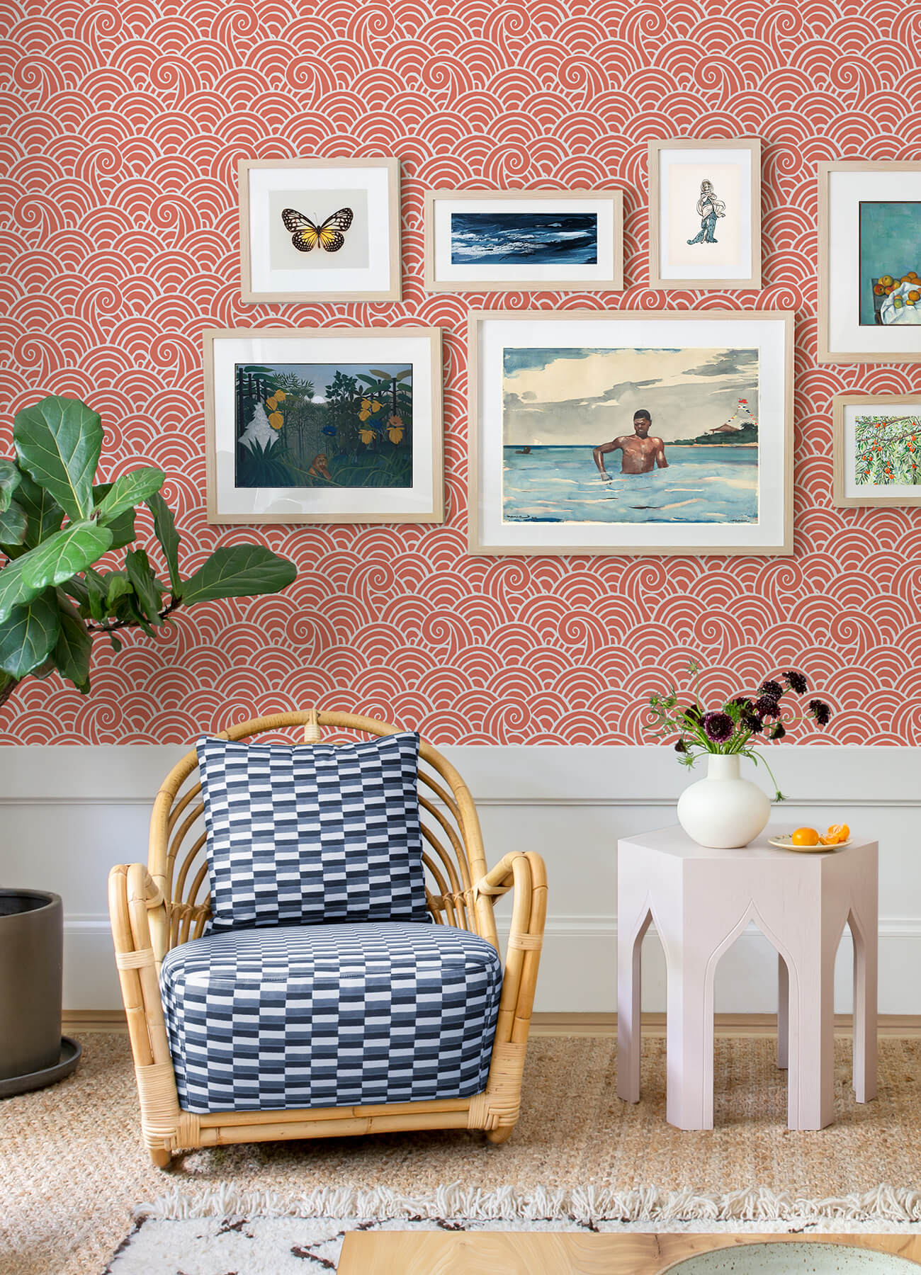 alorah-coral-wave-wallpaper-york-wallcoverings-4081-26306 - York Wallcoverings Wallpaper