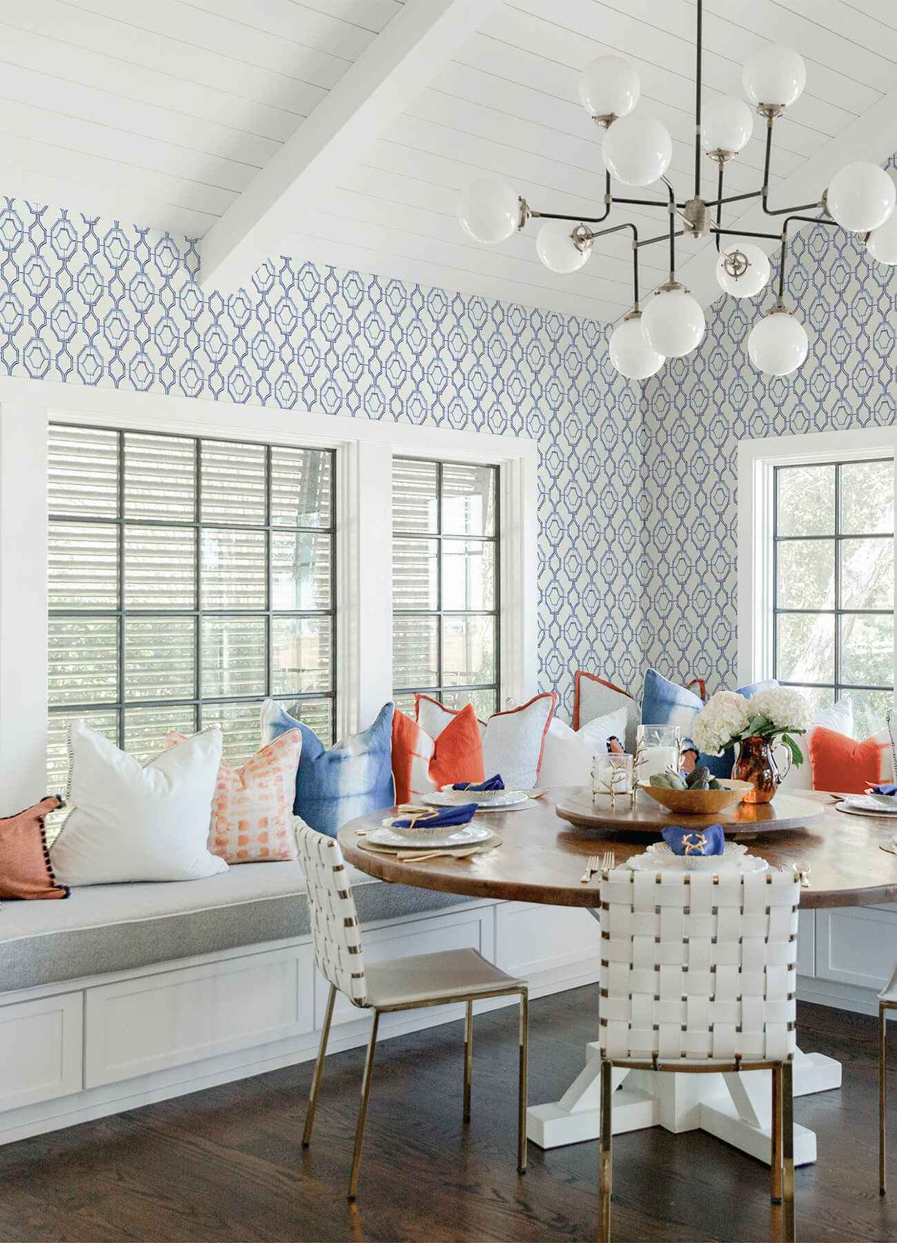 Gallina Blue Trellis Wallpaper - York Wallcoverings - 4081-26314 - York Wallcoverings Wallpaper