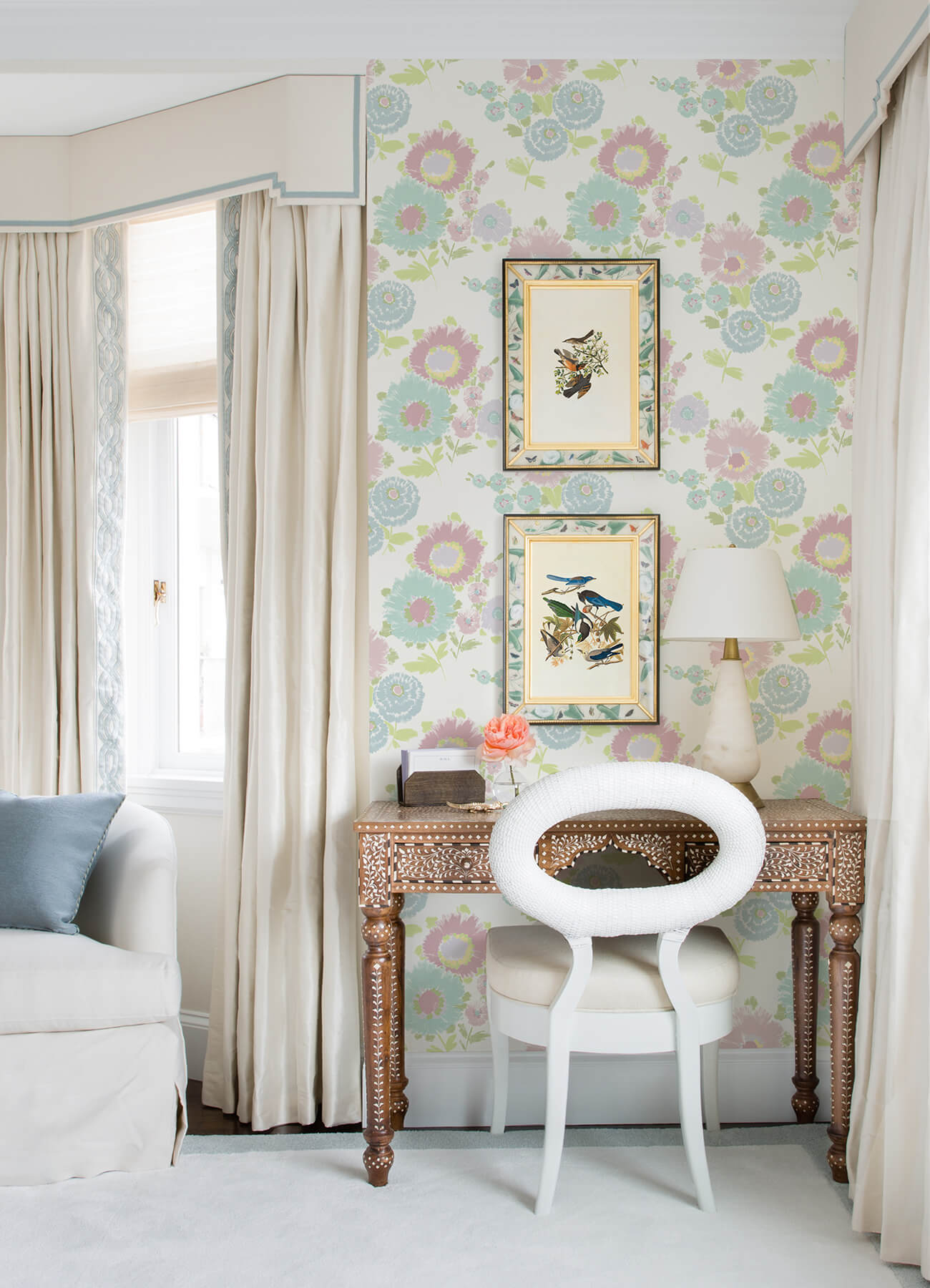 essie-pastel-painterly-floral-wallpaper-york-wallcoverings-4081-26325 - York Wallcoverings Wallpaper