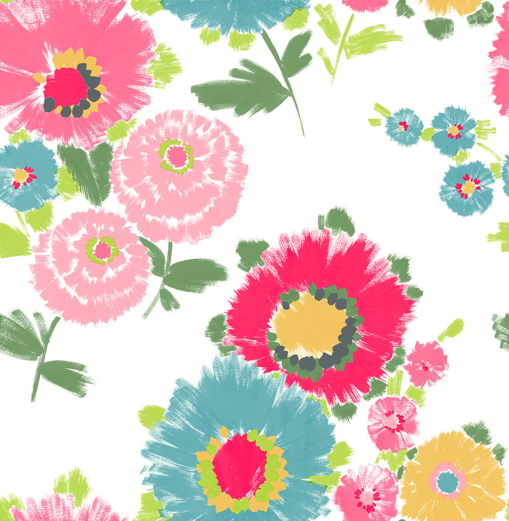 essie-pink-painterly-floral-wallpaper-york-wallcoverings-4081-26326 - York Wallcoverings Wallpaper
