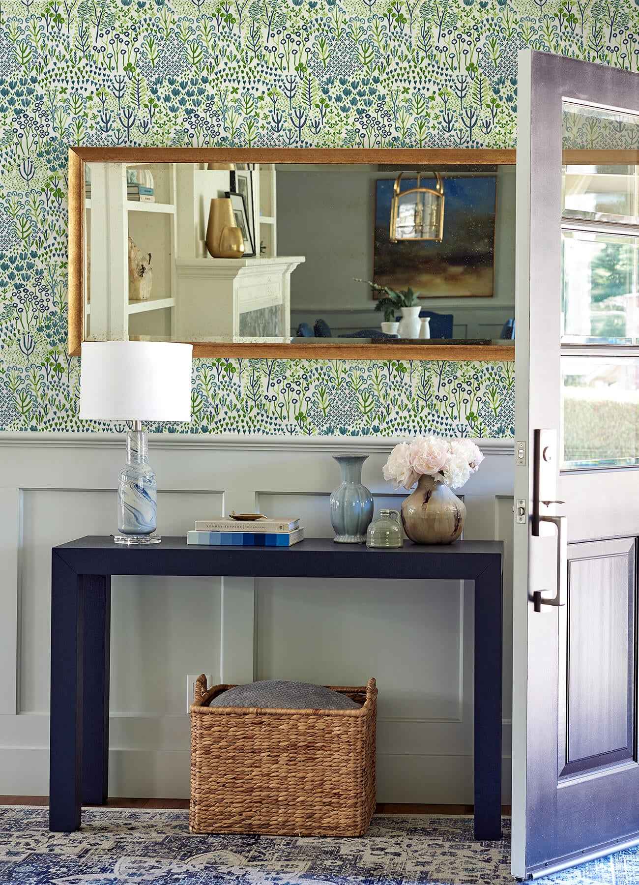 Chilton Teal Wildflowers Wallpaper - York Wallcoverings - 4081-26347 - York Wallcoverings Wallpaper