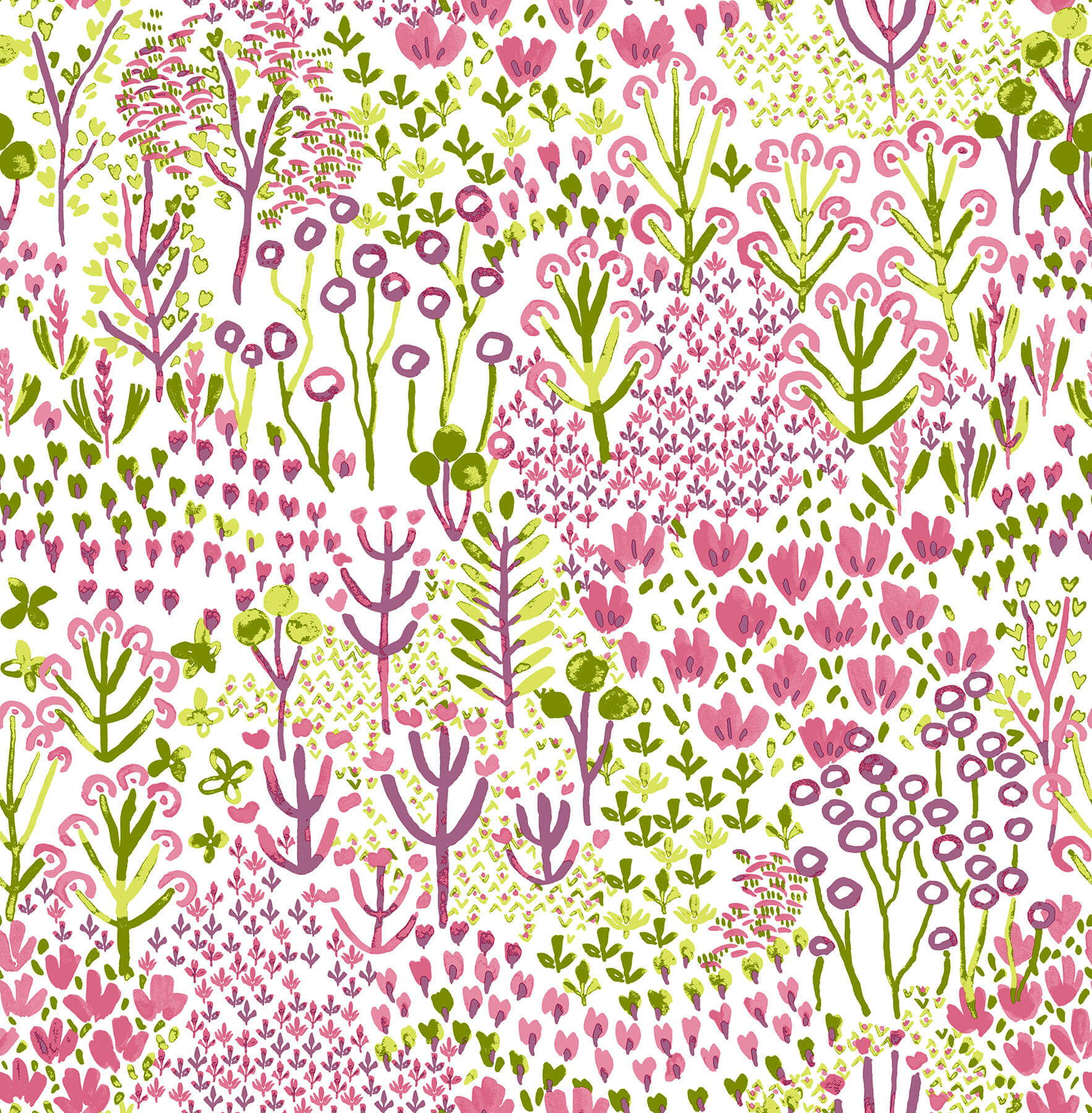 chilton-pink-wildflowers-wallpaper-york-wallcoverings-4081-26349 - York Wallcoverings Wallpaper