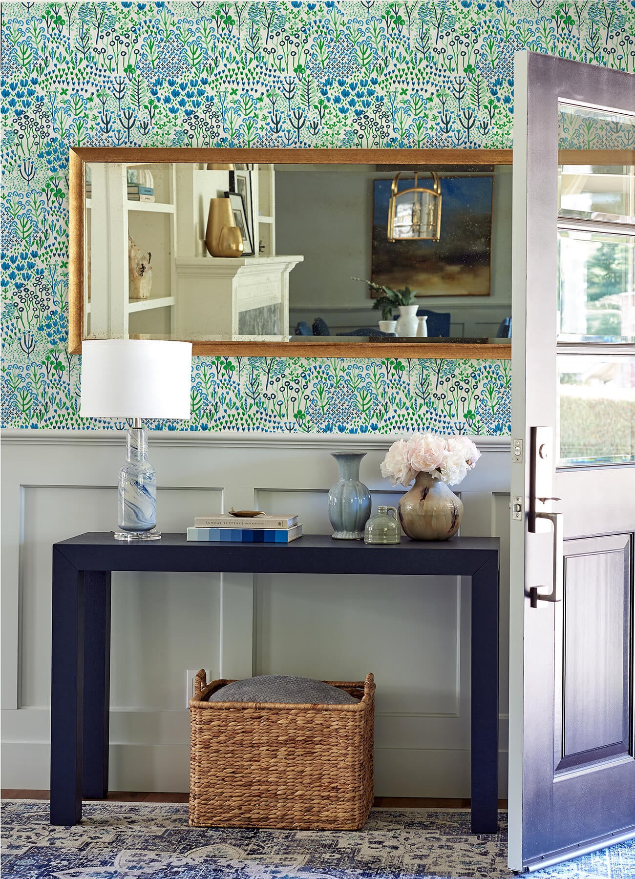chilton-blue-wildflowers-wallpaper-york-wallcoverings-4081-26350 - York Wallcoverings Wallpaper