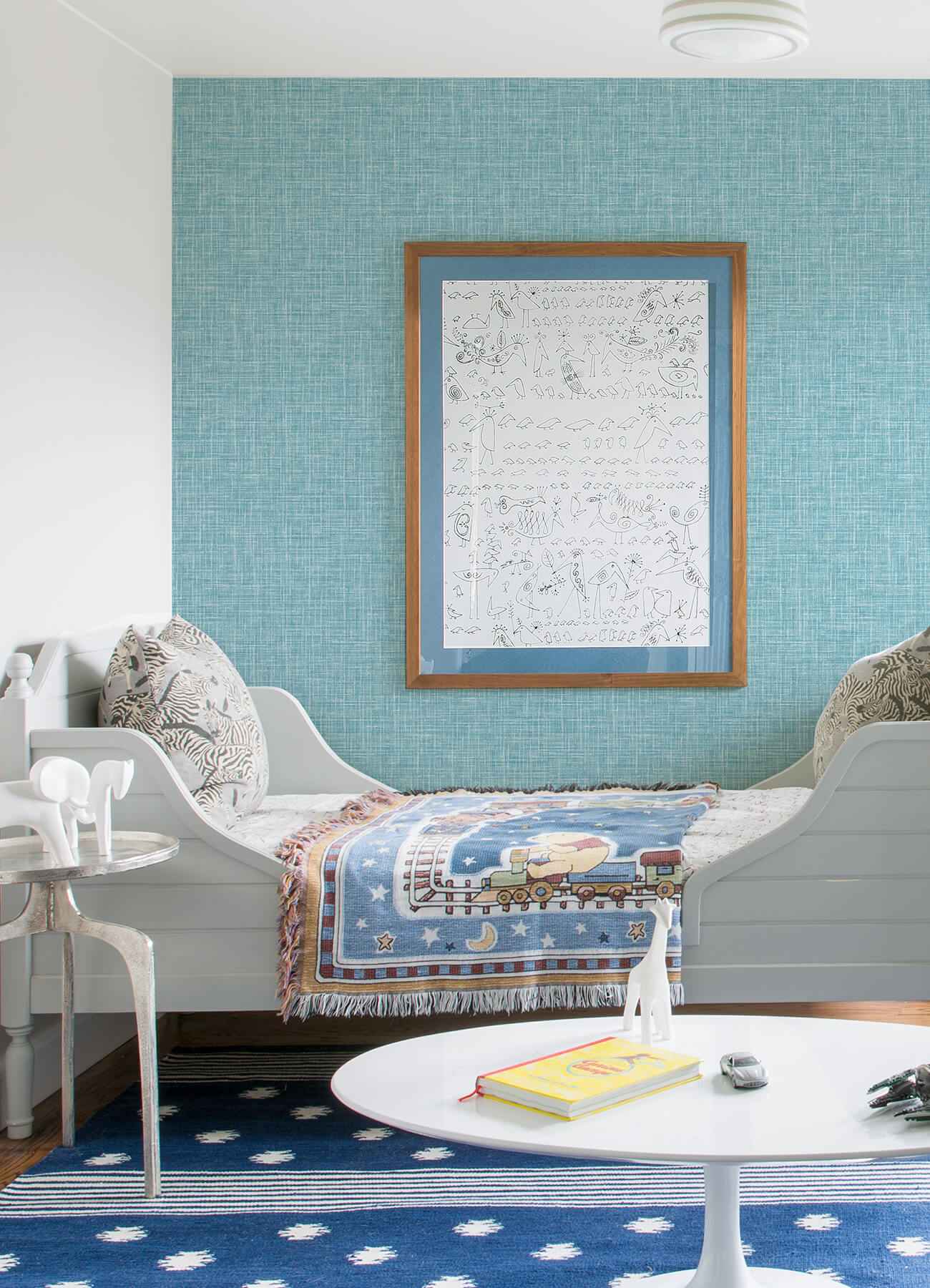 Emerson Light Blue Faux Linen Wallpaper - York Wallcoverings - 4081-26352 - York Wallcoverings Wallpaper