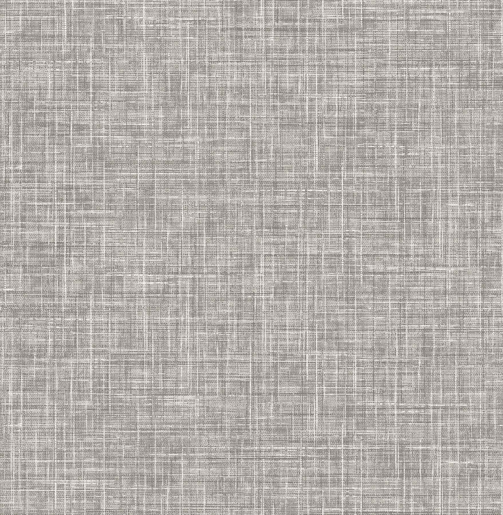 Emerson Grey Faux Linen Wallpaper - York Wallcoverings - 4081-26354 - York Wallcoverings Wallpaper