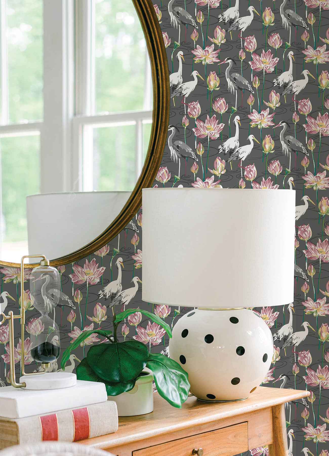 Barton Grey Heron Wallpaper - York Wallcoverings - 4081-87553 - York Wallcoverings Wallpaper