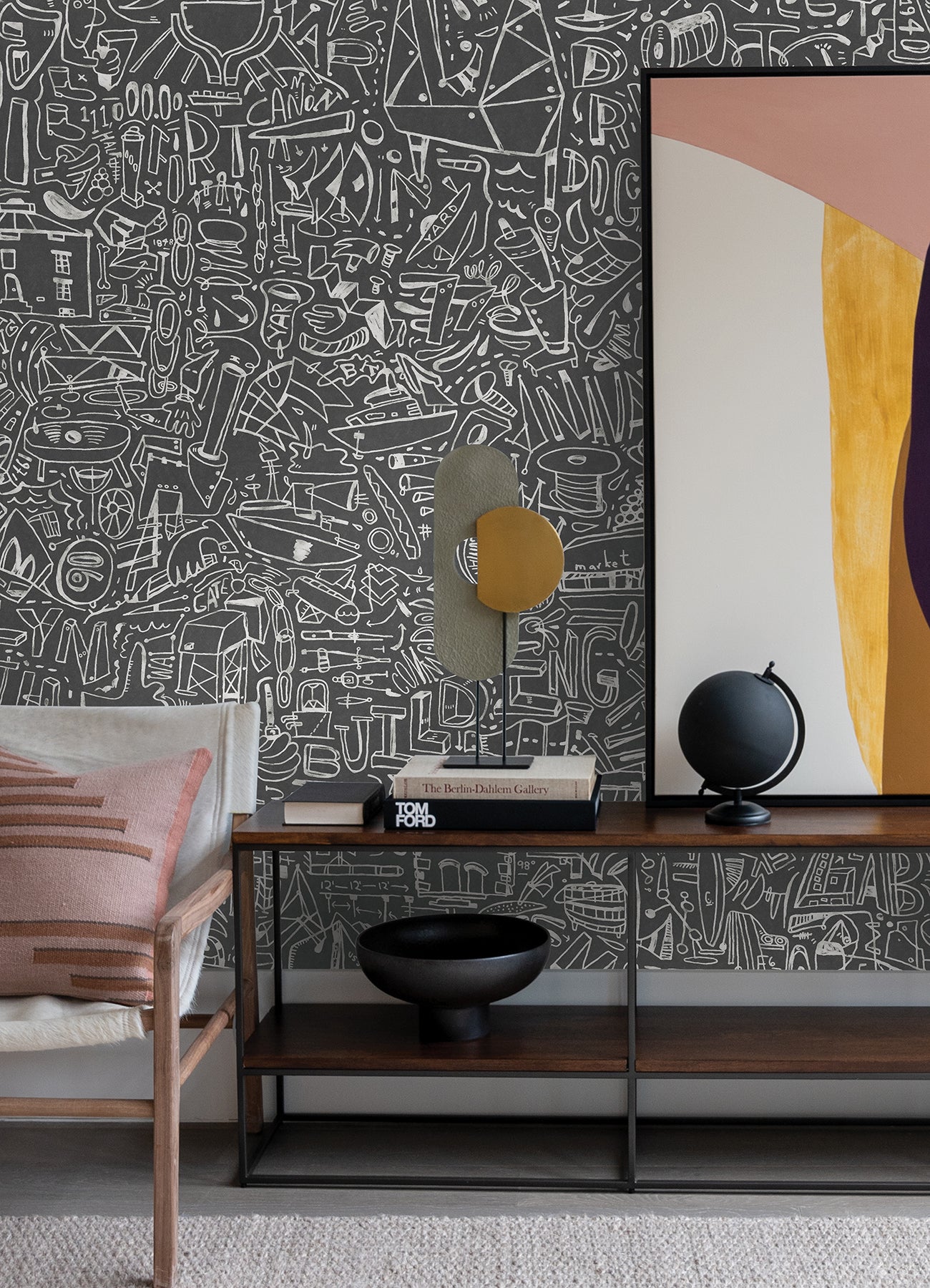 bklyn-navy-yard-grey-wall-mural-york-wallcoverings-astm4129 - York Wallcoverings Wallpaper