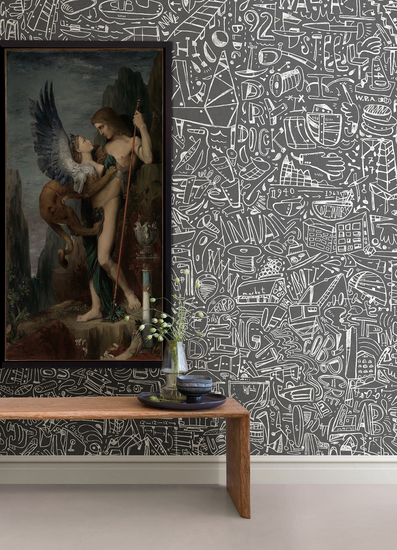 bklyn-navy-yard-grey-wall-mural-york-wallcoverings-astm4129 - York Wallcoverings Wallpaper