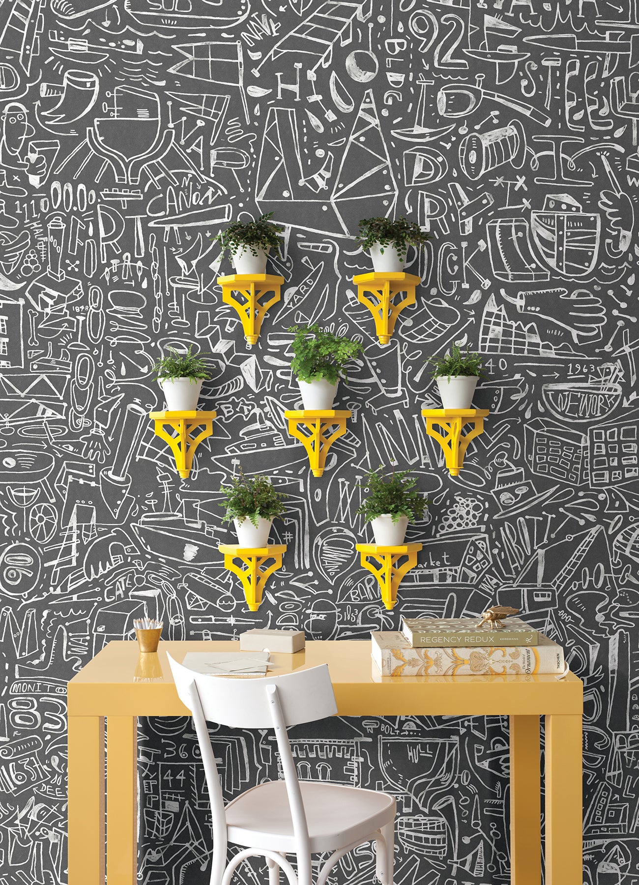 bklyn-navy-yard-grey-wall-mural-york-wallcoverings-astm4129 - York Wallcoverings Wallpaper