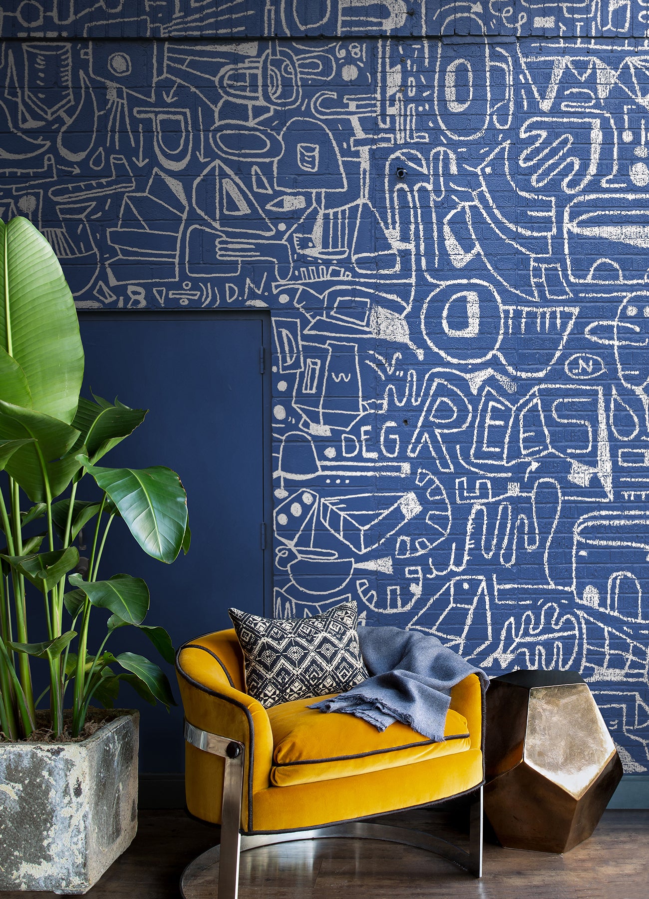 bushwick-bklyn-blue-wall-mural-york-wallcoverings-astm4130 - York Wallcoverings Wallpaper