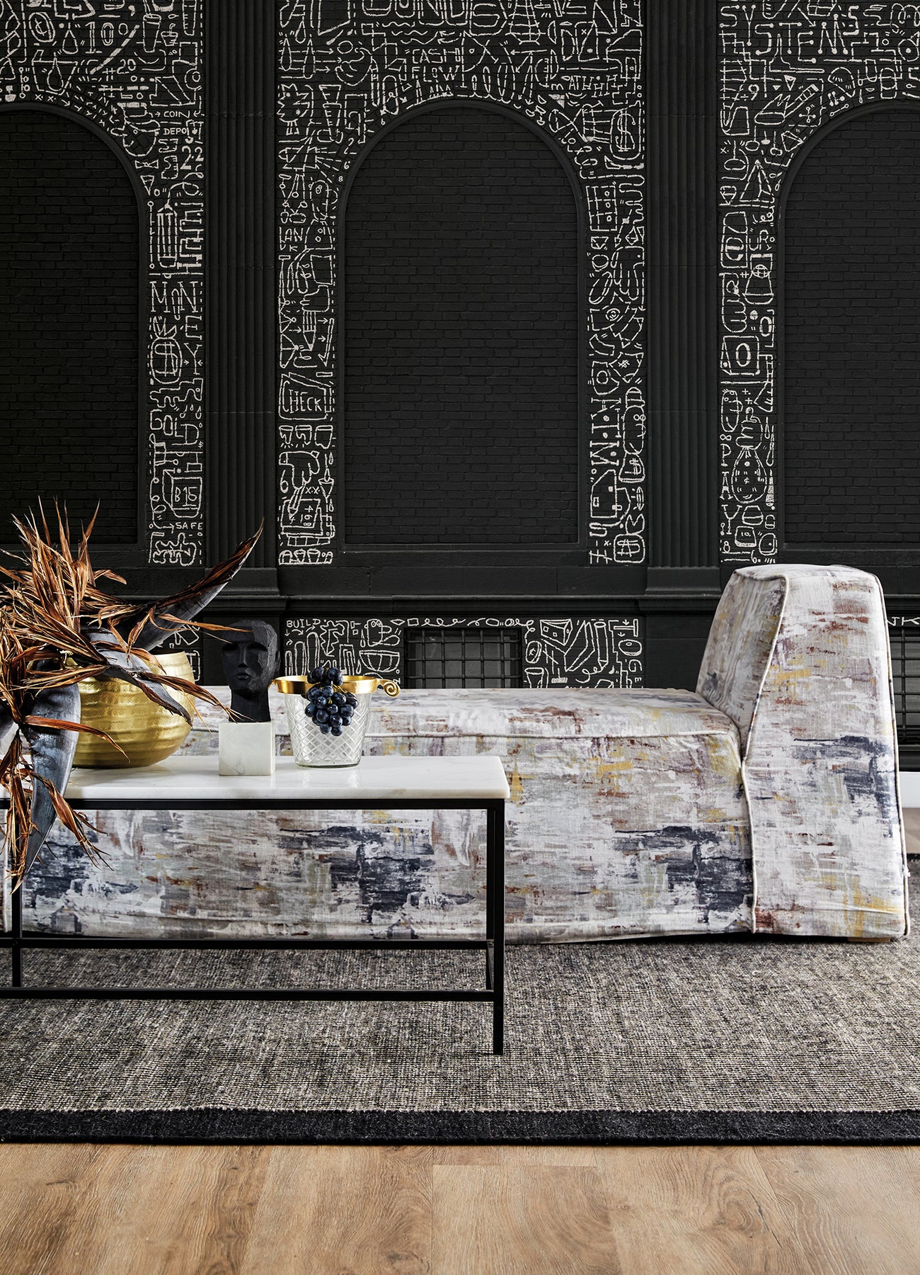 bklyn-bank-windows-black-wall-mural-york-wallcoverings-astm4131 - York Wallcoverings Wallpaper