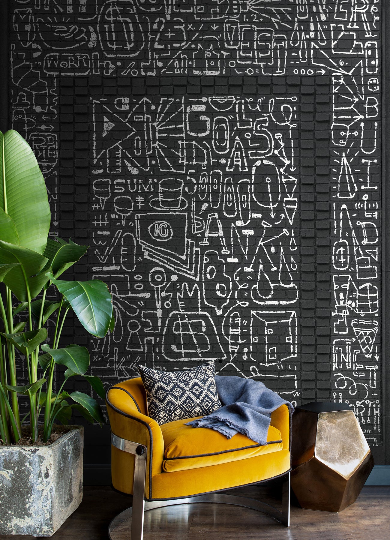 bklyn-bank-entrance-black-wall-mural-york-wallcoverings-astm4132 - York Wallcoverings Wallpaper