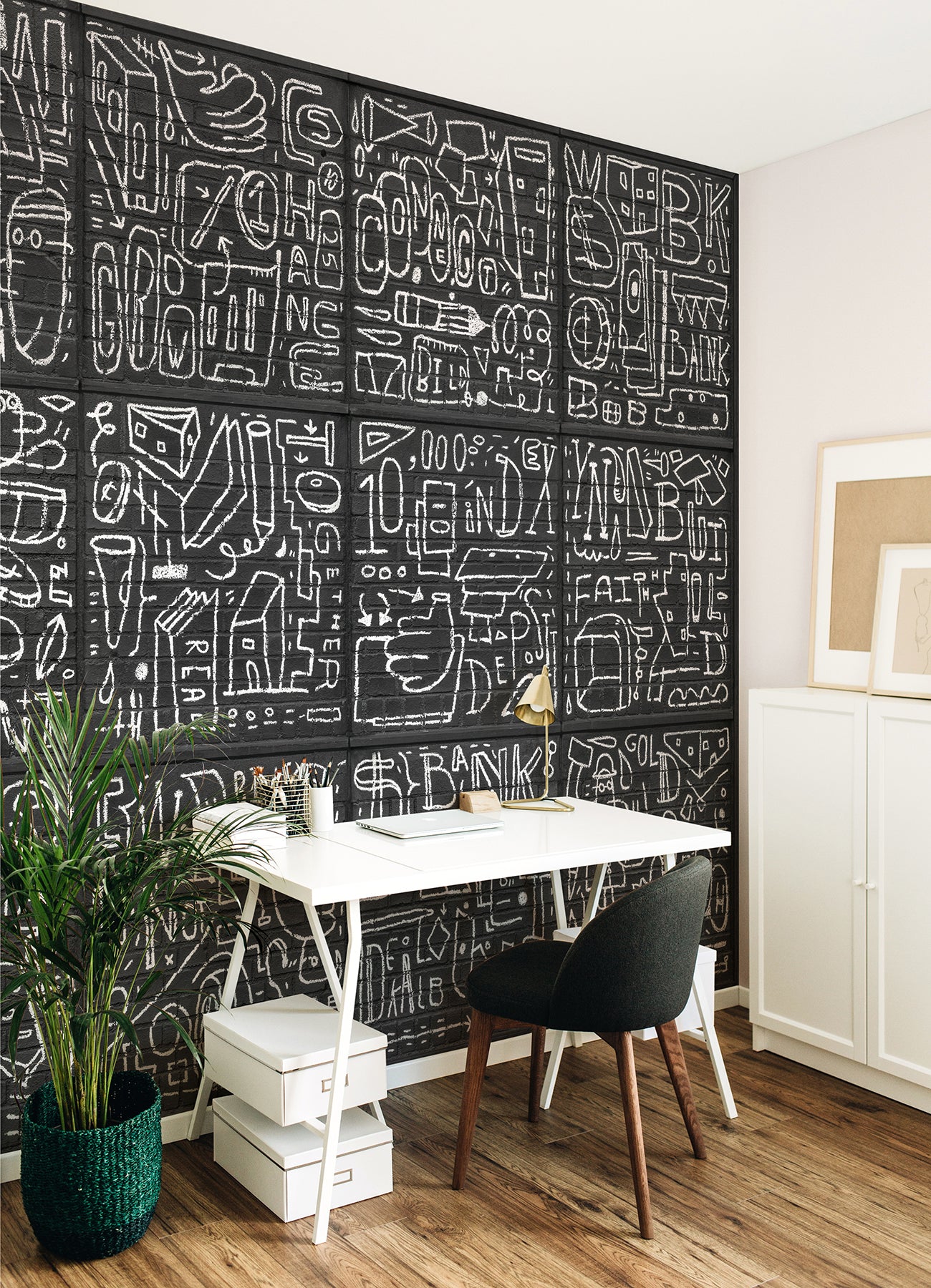 bkyln-bank-multi-panels-black-wall-mural-york-wallcoverings-astm4133 - York Wallcoverings Wallpaper