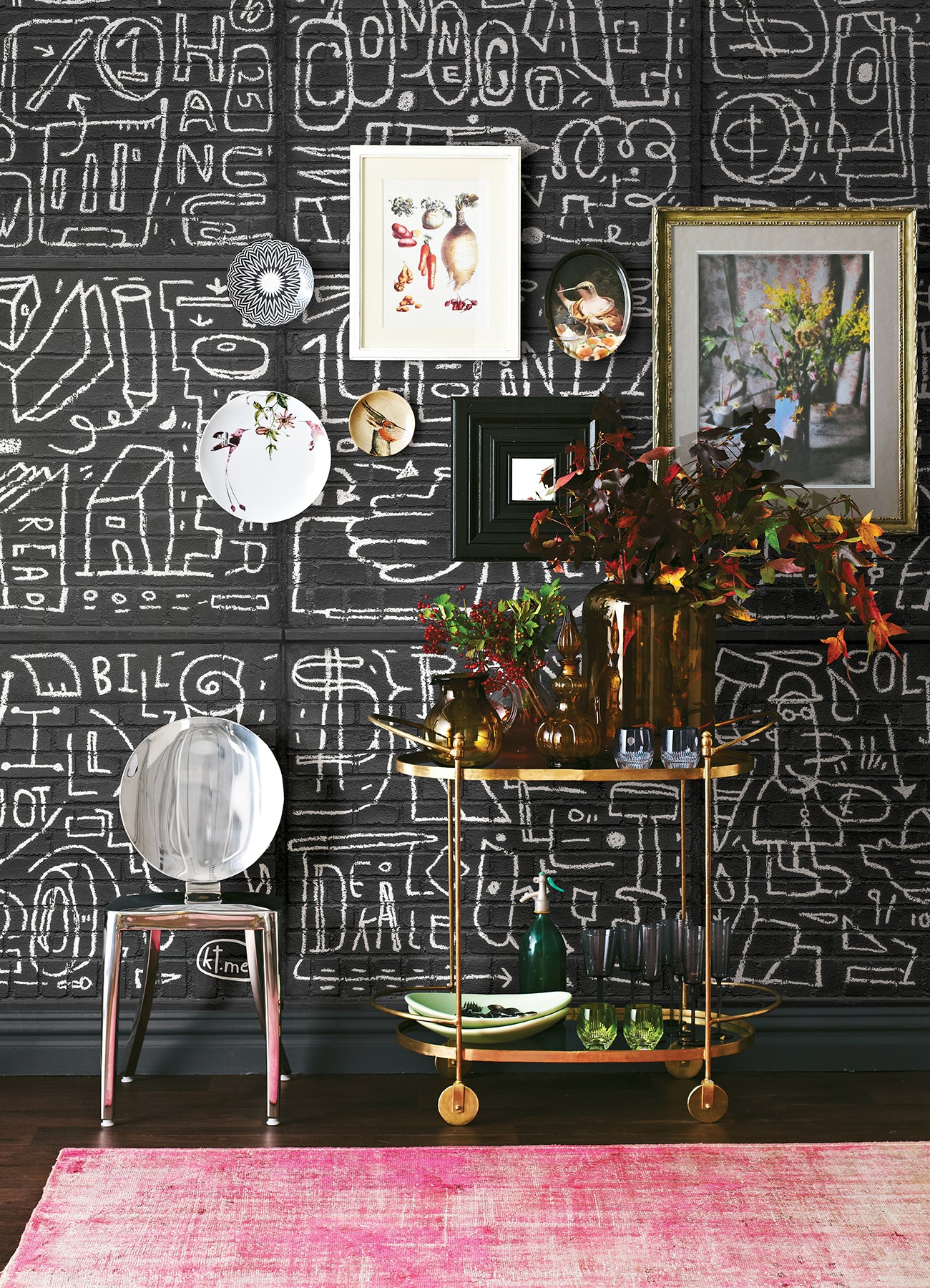 bkyln-bank-multi-panels-black-wall-mural-york-wallcoverings-astm4133 - York Wallcoverings Wallpaper