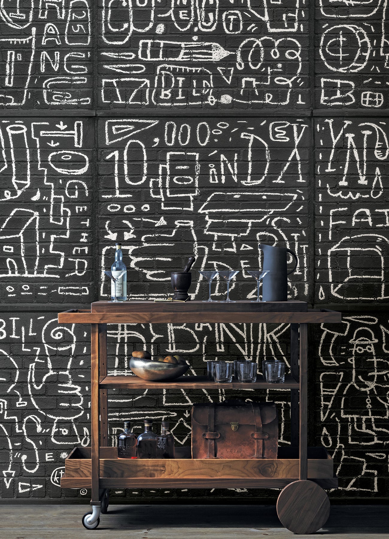 bkyln-bank-multi-panels-black-wall-mural-york-wallcoverings-astm4133 - York Wallcoverings Wallpaper