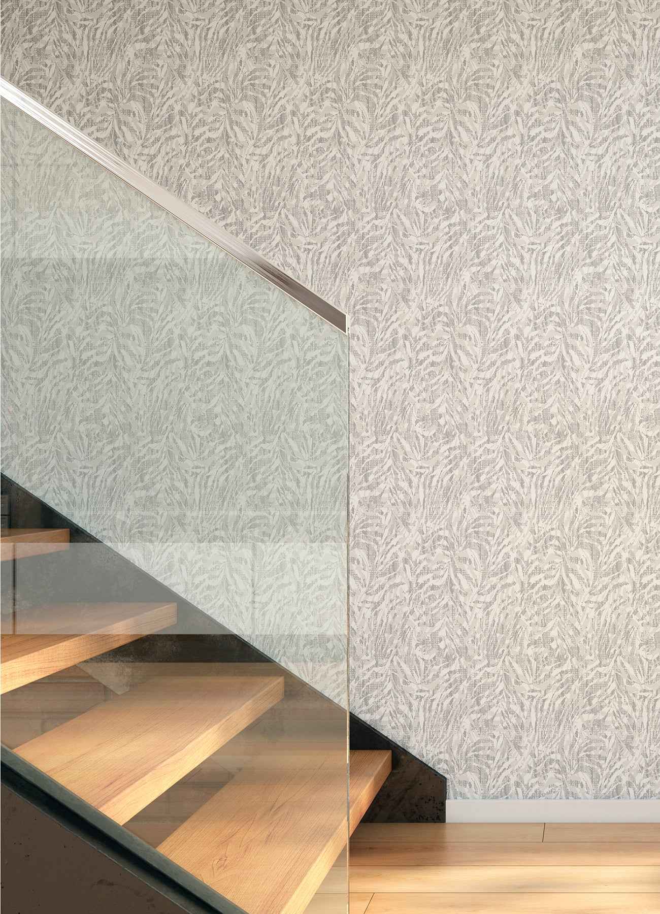 Davy Light Grey Zebra Wallpaper - York Wallcoverings - WLD53133W