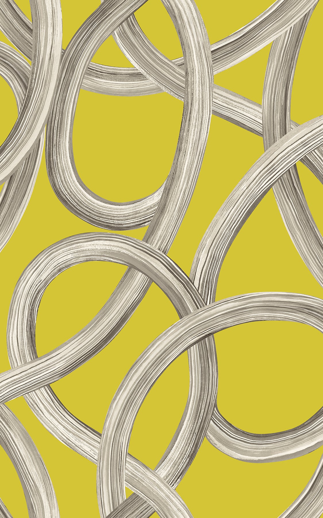 calix-chartreuse-twisted-geo-wallpaper-york-wallcoverings-cep50125w - York Wallcoverings Wallpaper