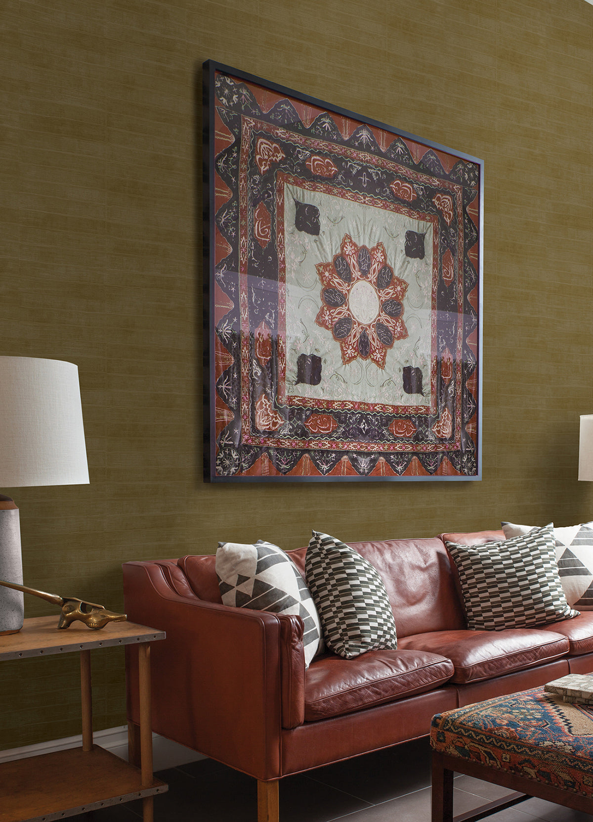 dermot-brass-horizontal-stripe-wallpaper-york-wallcoverings-4041-418491 - York Wallpaper Wallpaper