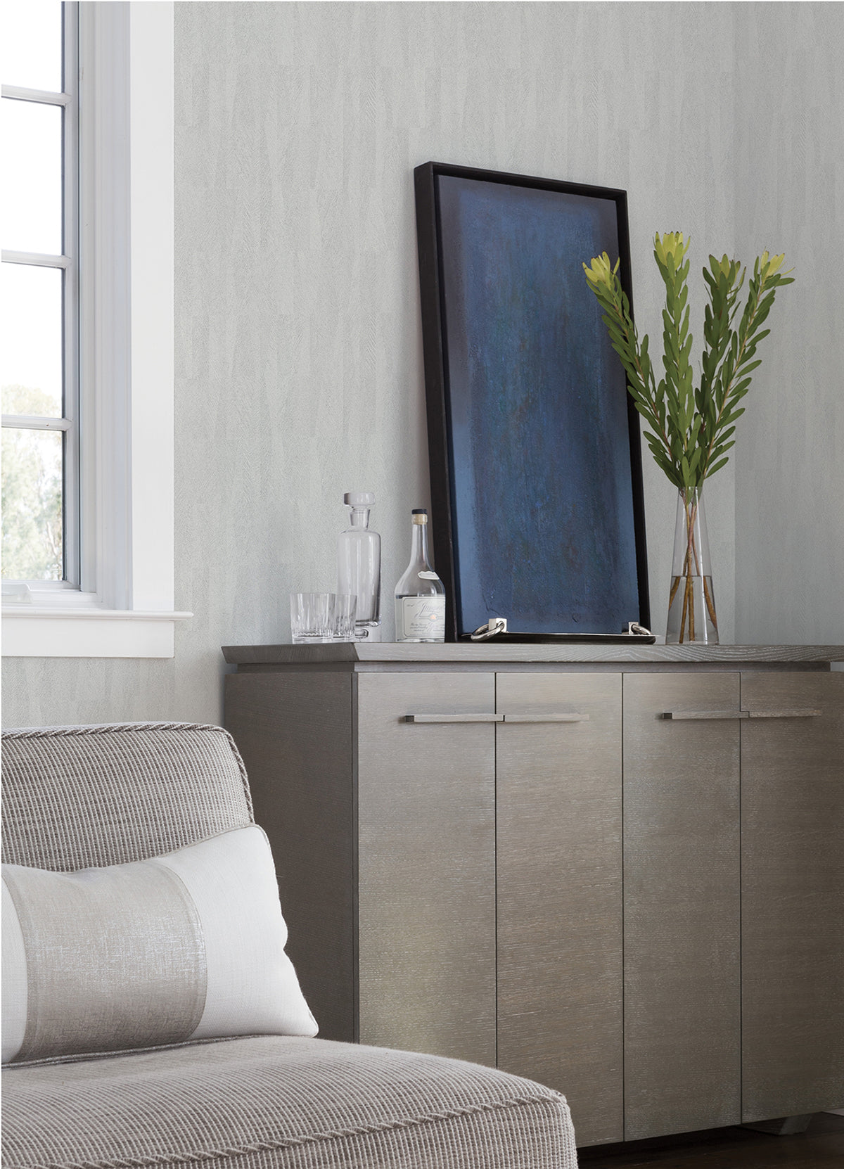 sutton-silver-textured-geometric-wallpaper-york-wallcoverings-4041-418910 - York Wallpaper Wallpaper