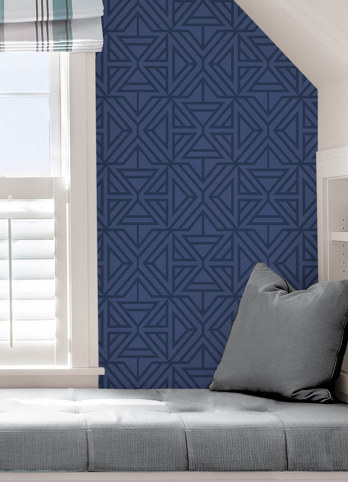 blue-linear-peel-and-stick-wallpaper-york-wallcoverings-nus4290 - York Wallcoverings Wallpaper