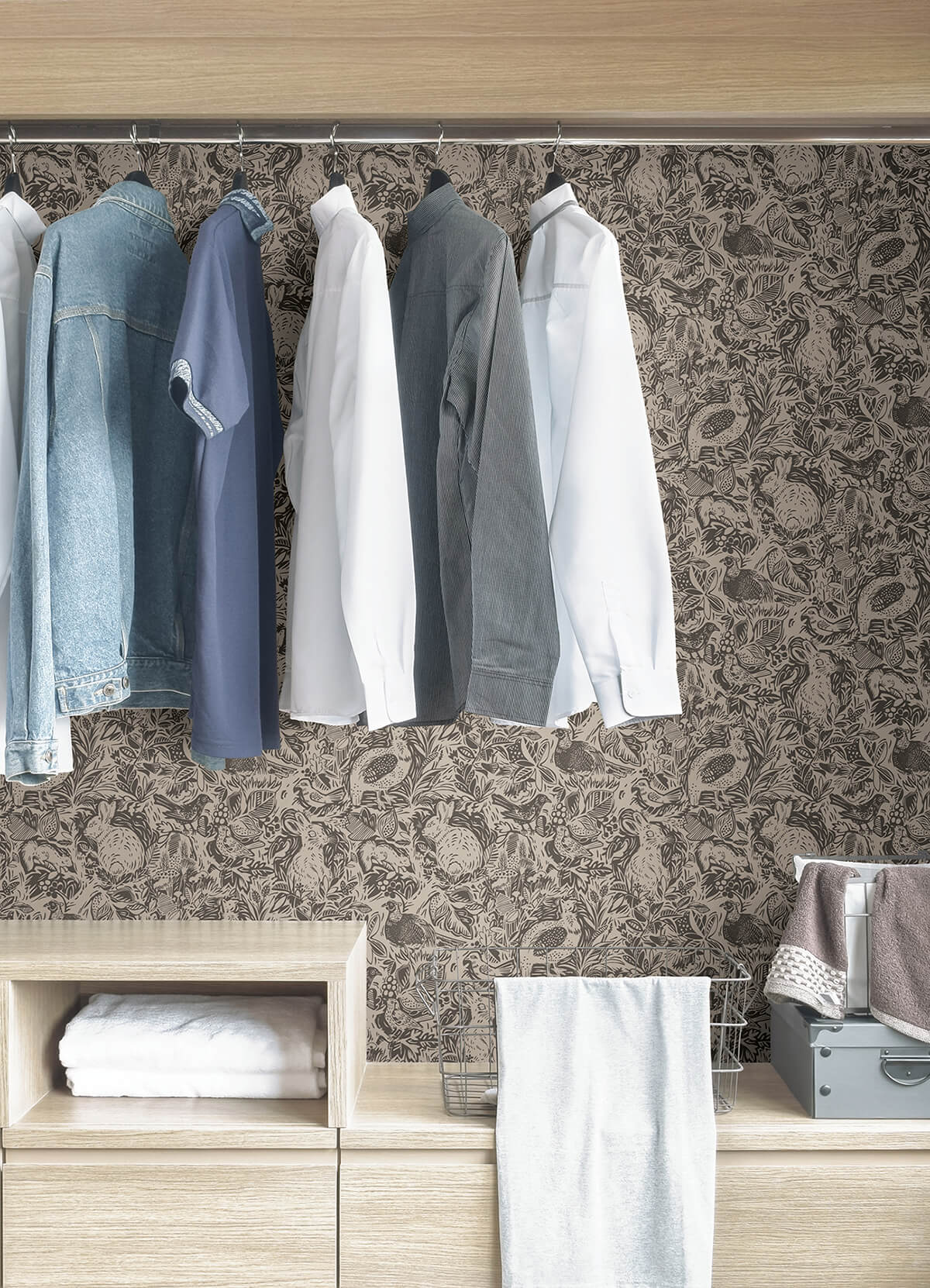 charcoal-terrene-peel-and-stick-wallpaper-york-wallcoverings-nus4303 - York Wallcoverings Wallpaper