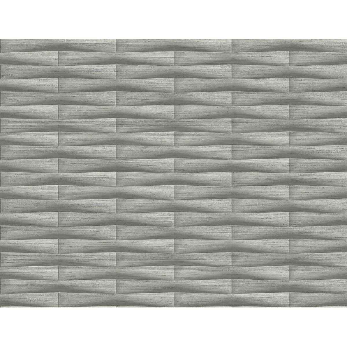 Gator Slate Geometric Stripe Wallpaper - York Wallcoverings - 2988-70007