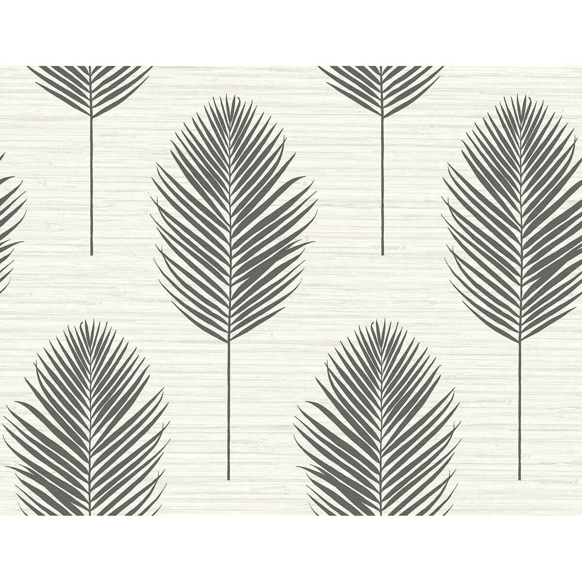 Bali Black Fern Wallpaper - York Wallcoverings - 2988-70210
