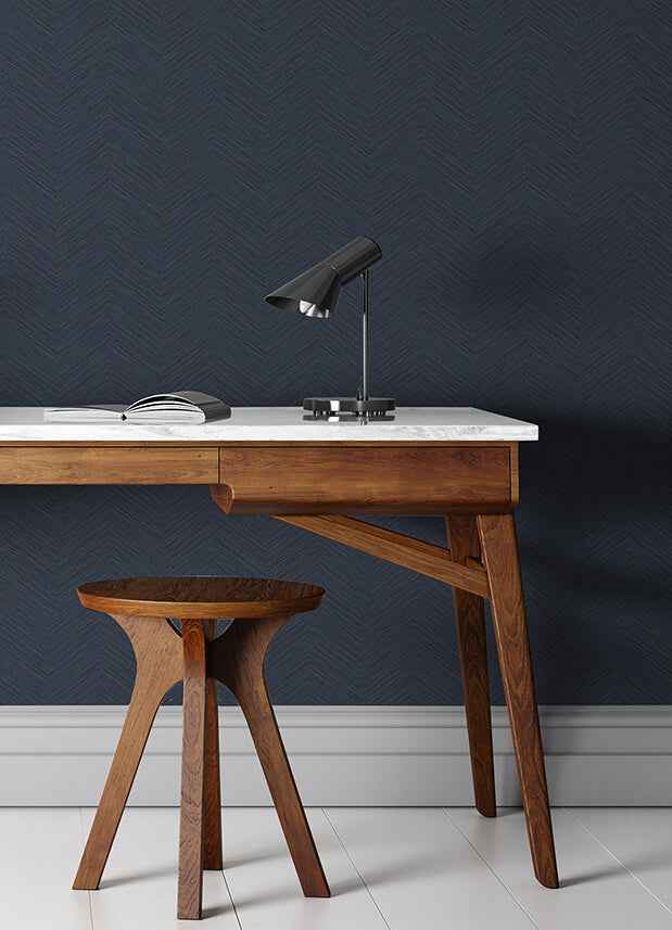 Apex Blue Weave Wallpaper - York Wallcoverings - 2988-70402 - York Wallcoverings Wallpaper